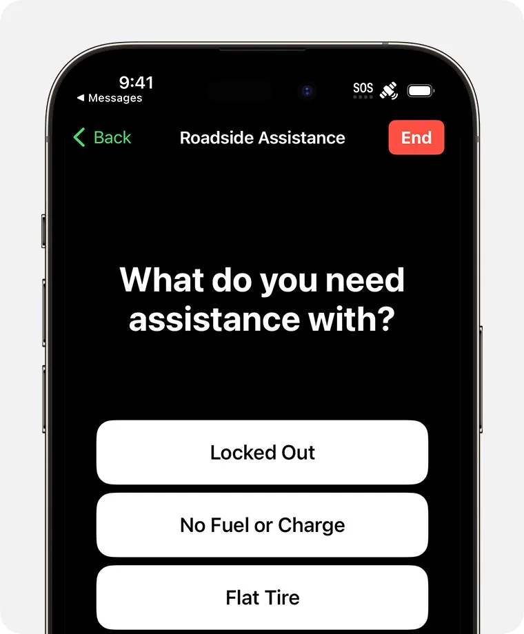 ios 17 iphone 14 pro messages emergency sos roadside assistance jpg iOS
