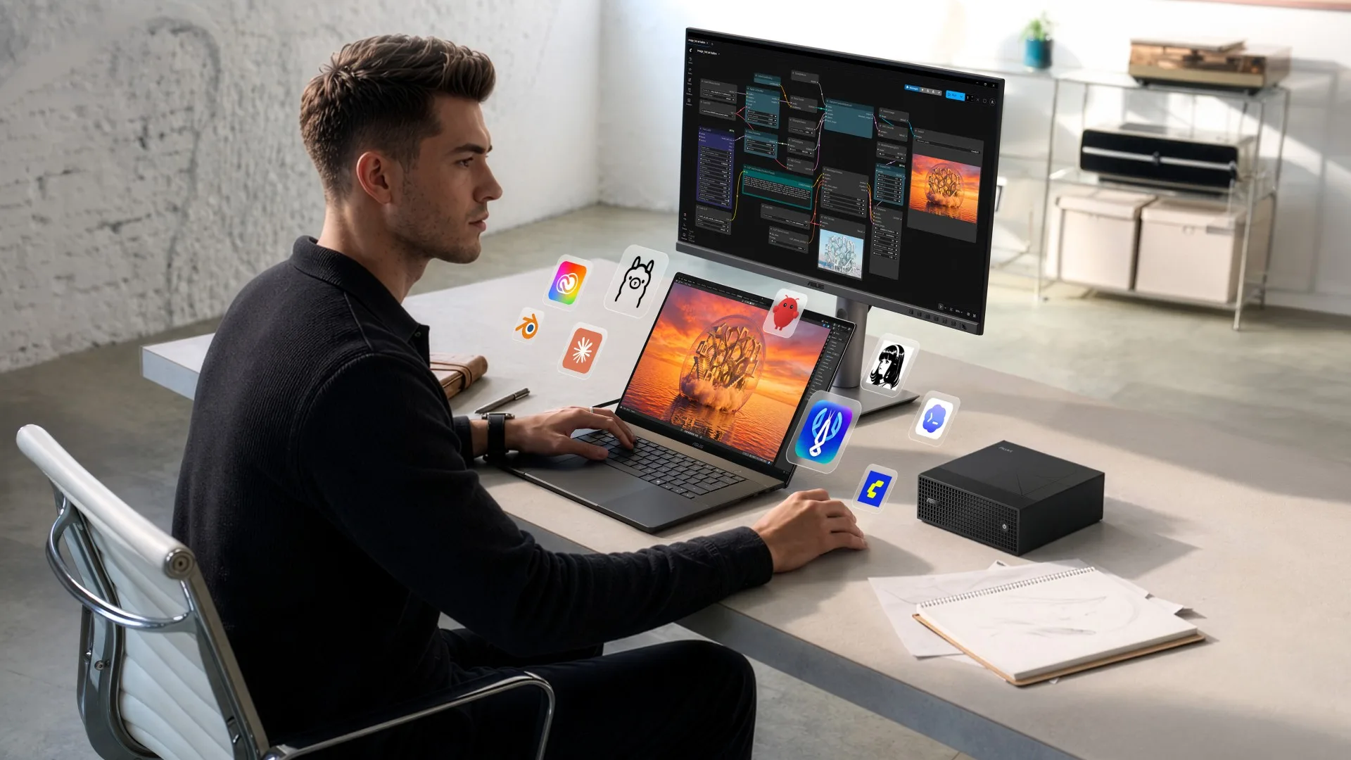 ASUS apresenta na IFA os primeiros computadores com NVIDIA RTX Spark: ProArt P16, P14 e mini PC GR1X ProArt P16 P14 GR1X