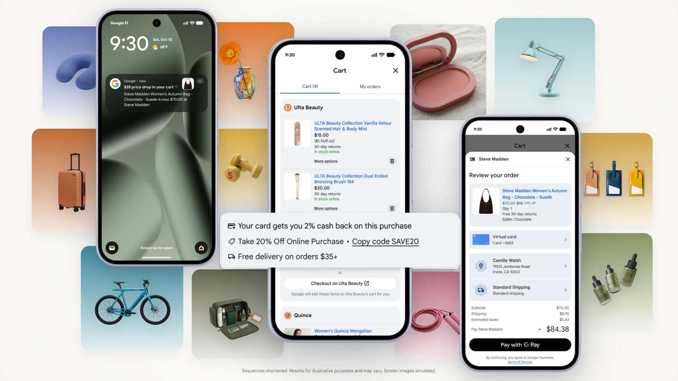universal cart google search